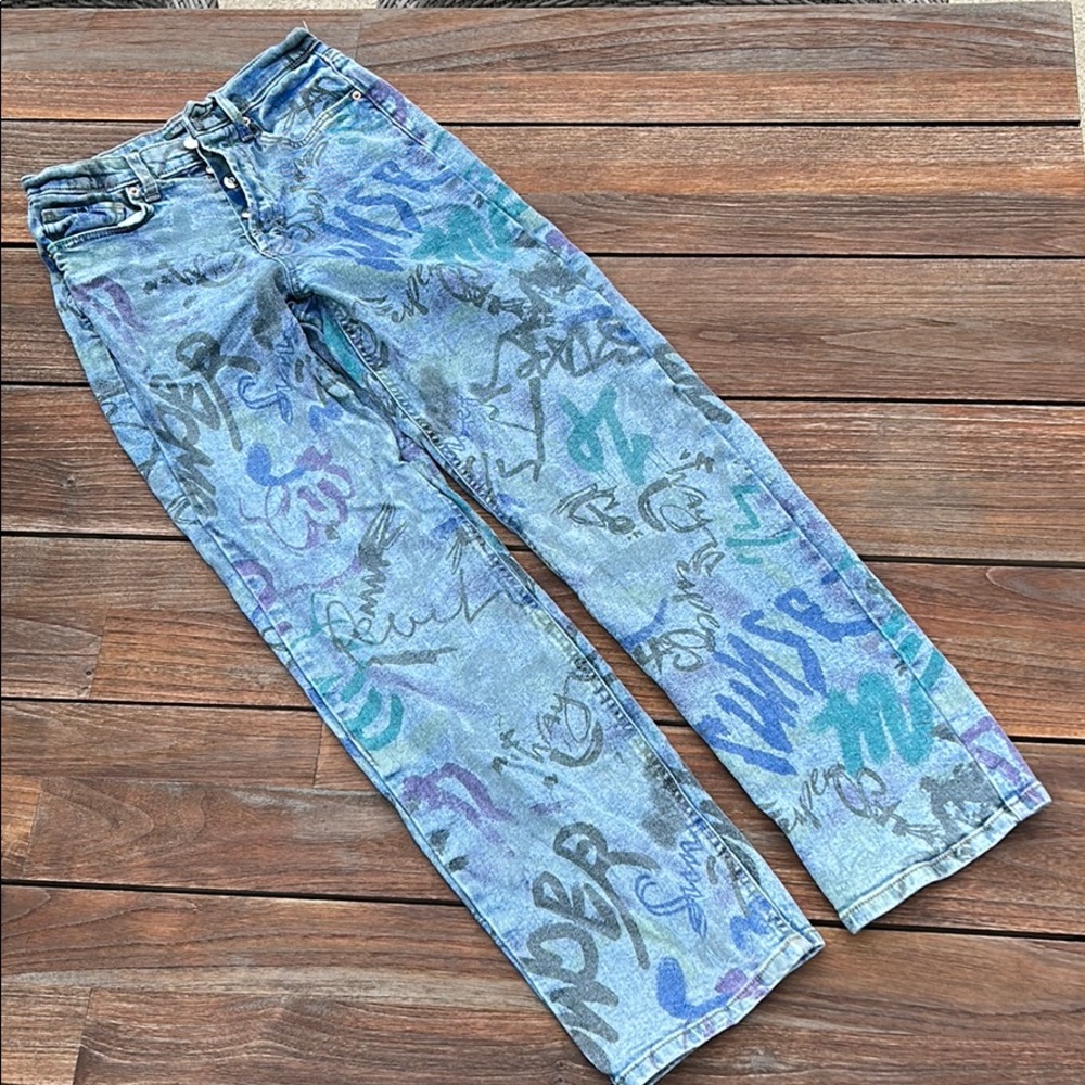 Graffiti wild fable jeans super hi-rise straight 4
